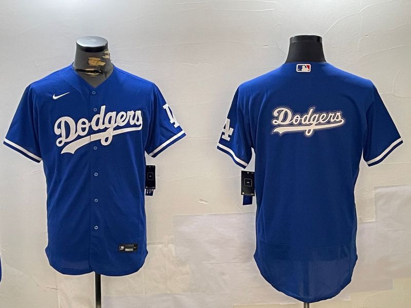 Men Los Angeles Dodgers Blank Blue Elite 2024 Nike MLB Jersey style 12165